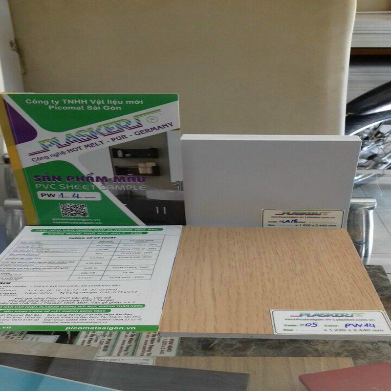 Tấm nhựa Plasker phủ film PVC vân gỗ - Ảnh 6