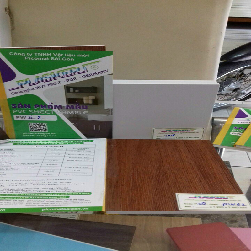 Tấm nhựa Plasker phủ film PVC vân gỗ - Ảnh 7