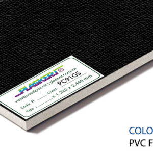 Tấm nhựa PVC phủ phim PVC đen caro - PC91GS