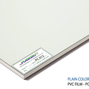 Tấm nhựa PVC Plasker phủ film trắng sần - PC012
